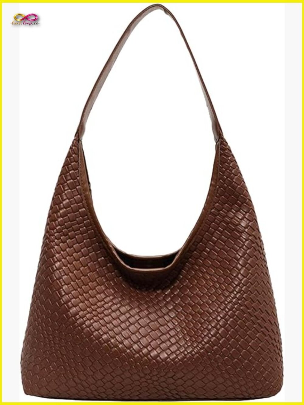 Leather Tote Bag Top-handle Shoulder Hobo Bag Large Capacity Vegan Crossbody
